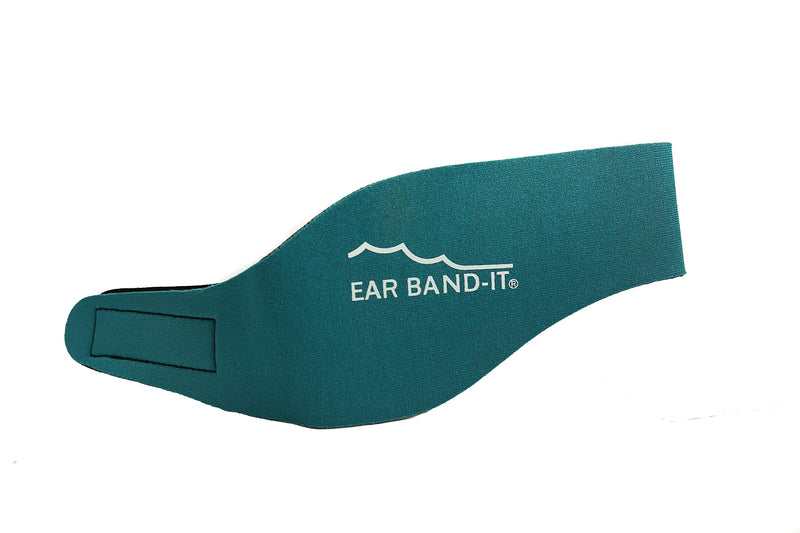 Ear Band-It Swimming Headband - Invented by Physician - Hold Ear Plugs in - The Original Swimmer's Headband - Doctor Recommended - Secure Earplugs Small (ages 3mo to 1yr) Teal - BeesActive Australia