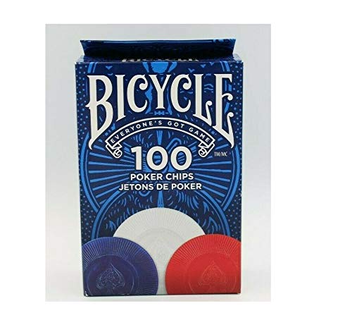 Bicycle Poker Chips - 100 count with 3 colors - BeesActive Australia