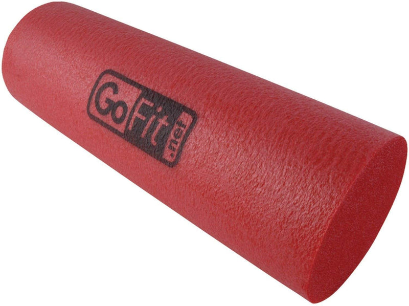 GoFit Foam Roller and Manual - Pre and Post Workout Muscle Relief Red 18" - BeesActive Australia