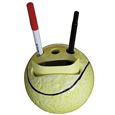 [AUSTRALIA] - Navika USA Tennis Ball Colorful Ceramic Stationary Holder, Yellow 
