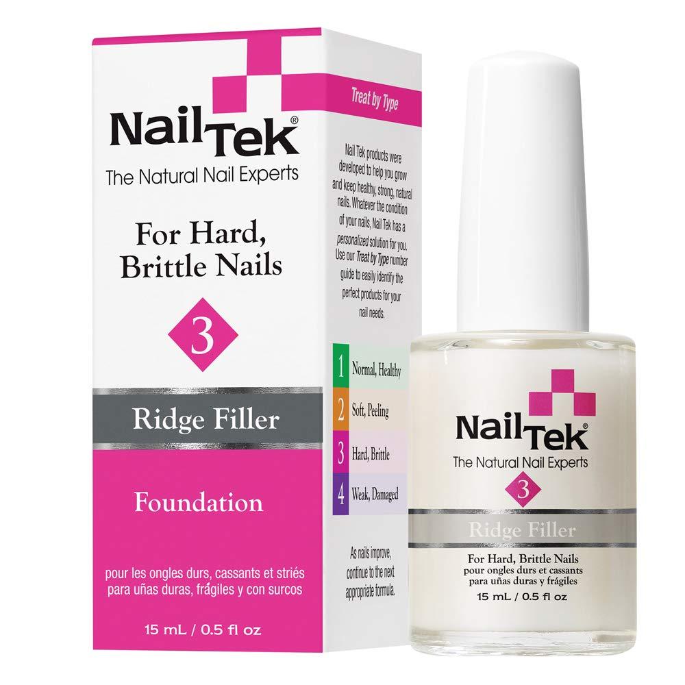 Nail Tek Foundation 3, Ridge Filling Strengthening Base Coat for Hard and Brittle Nails, 0.5 oz, 1-Pack - BeesActive Australia