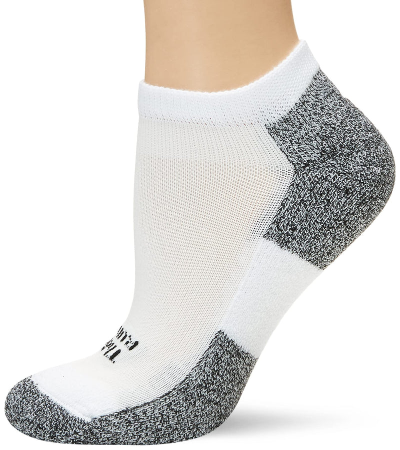 thorlos womens Lrmxw Thin Cushion Running Ankle Socks Small White/Navy - BeesActive Australia