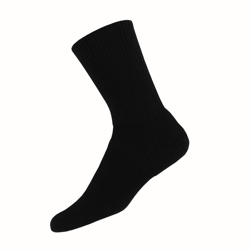 thorlos Wx Max Cushion Walking Crew Socks Medium Black - BeesActive Australia