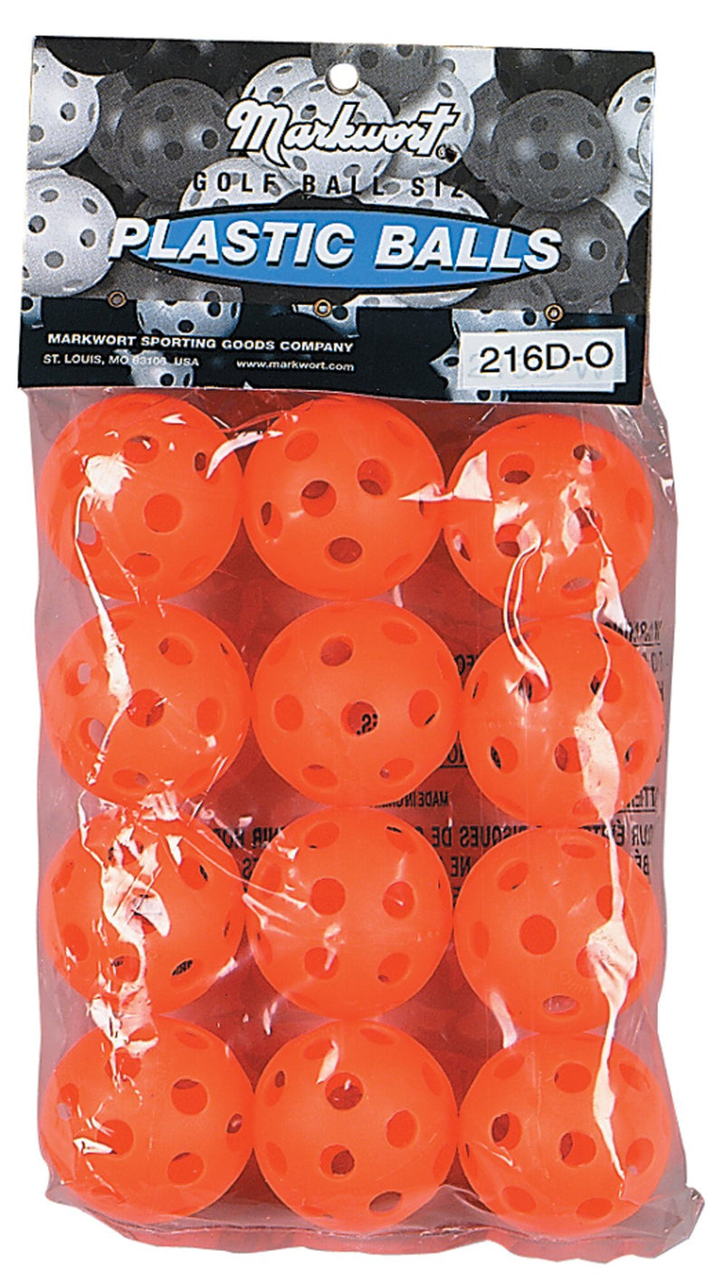 Markwort 5-Inch Traditional Style Pliable Plastic Golf Training Balls (Dozen) - BeesActive Australia