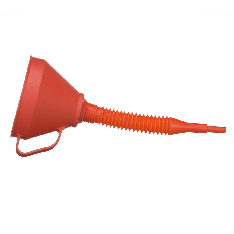 [AUSTRALIA] - Attwood 14580-1 Marine Non-Splashing Filter Funnel with Handle and Long Flexible Nozzle, Red Finish 