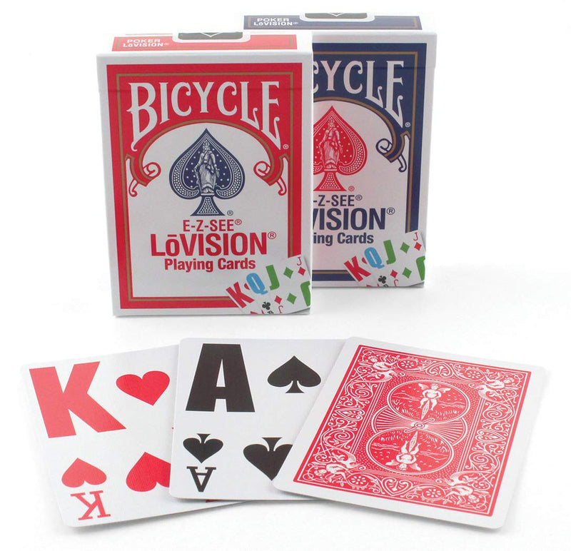 Bicycle E-Z See/Lo- Vision Playing Card Deck - BeesActive Australia