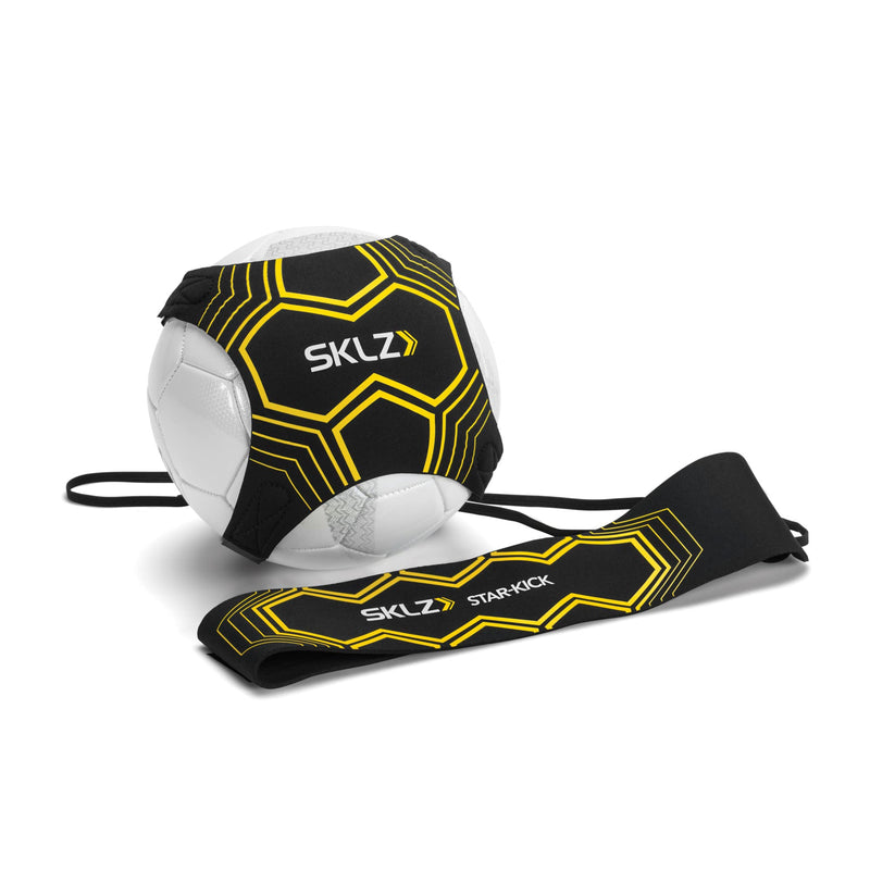 SKLZ Star-Kick Hands-Free Adjustable Solo Soccer Trainer - Fits Ball Sizes 3, 4, and 5 Black - BeesActive Australia