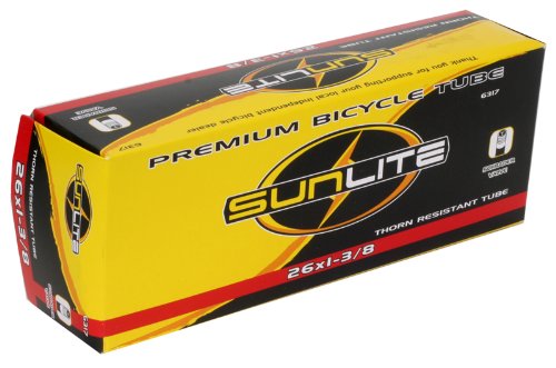 SUNLITE Thorn Resistant Schrader Valve Tube, Black 12-1/2x2-1/4, 32mm Schrader - BeesActive Australia