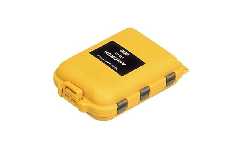 Meiho Small Tackle Box Akiokun FB 10 97 x 65 x 30 mm Yellow (1235) - BeesActive Australia