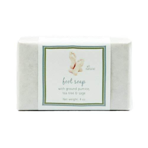 Soapsations Foot Scrub Soap - Handmade Pumice Soap with Tea Tree and Peppermint Essential Oils - BeesActive Australia
