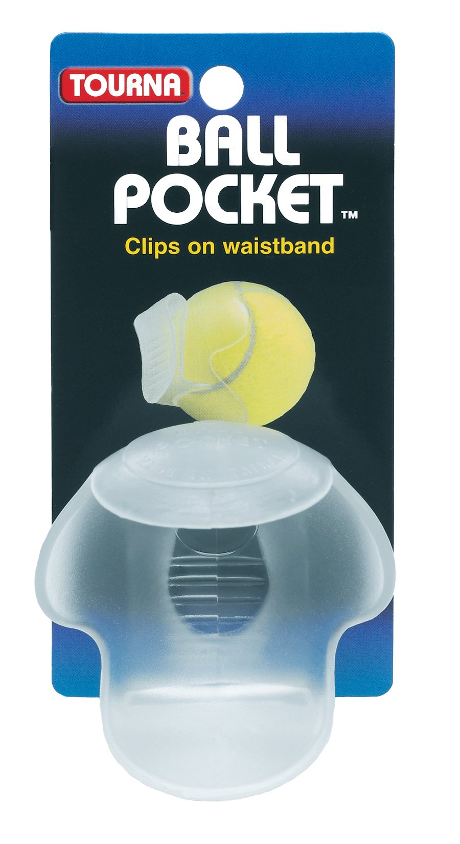 Tourna Ball Poclket Tennis Ball Waist Clip Holder-Clear - BeesActive Australia