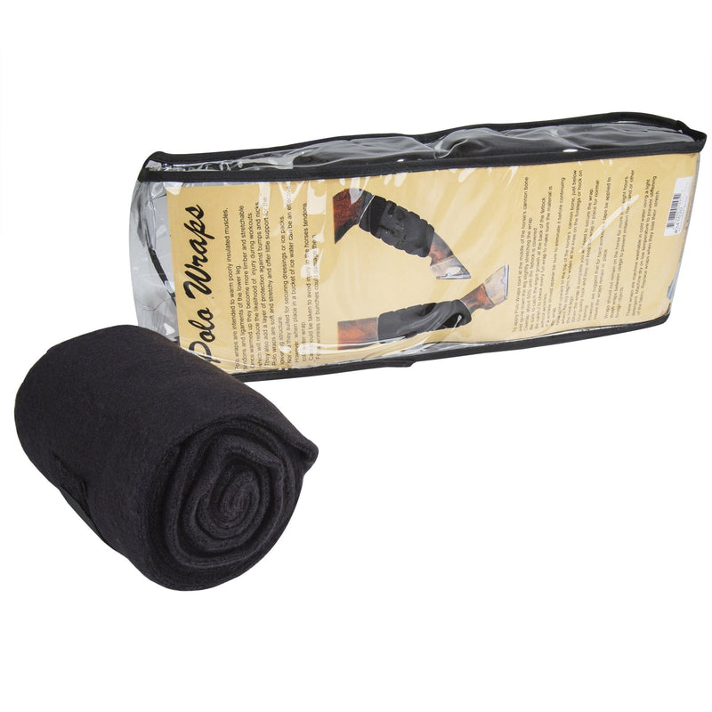 Intrepid International Polo Wraps  Full Set of 4 Wraps Black - BeesActive Australia