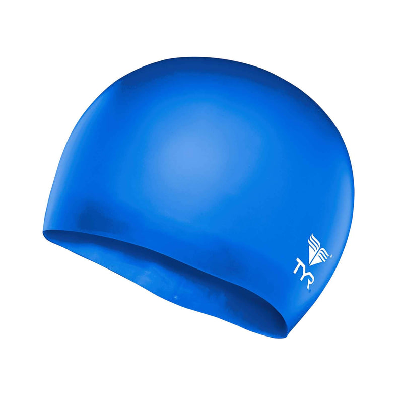 TYR Wrinkle Free Junior Silicone Cap Royal - BeesActive Australia