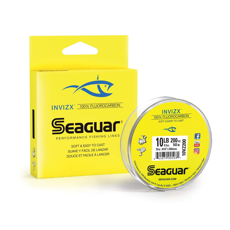 [AUSTRALIA] - Seaguar Invizx Fluorocarbon 200 Yards Fishing Line One Size 