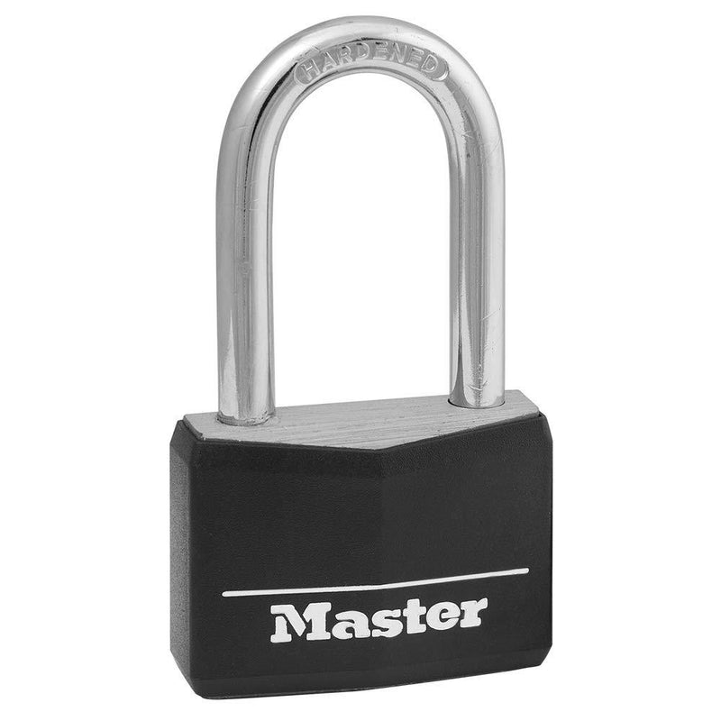 Master Lock 141DLF Covered Aluminum Padlock with Key, Black 1 Pack - BeesActive Australia