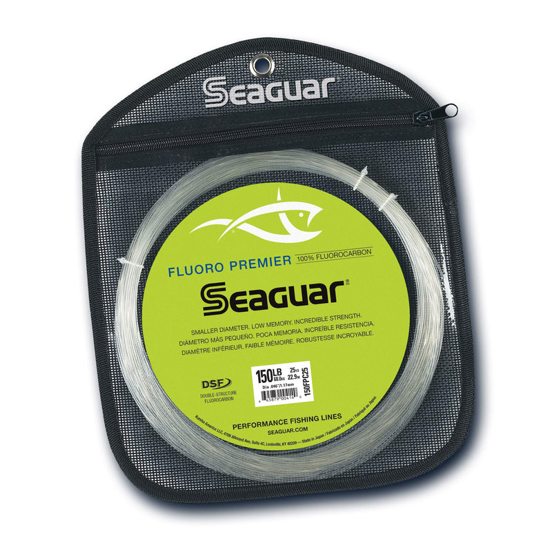 [AUSTRALIA] - Seaguar Fluoro Premier 25 Yards Fluorocarbon Leader 100-Pounds 