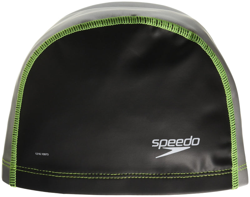 Speedo Silicone Stretch Fit Swim Cap Small/Medium Black/Silver - BeesActive Australia