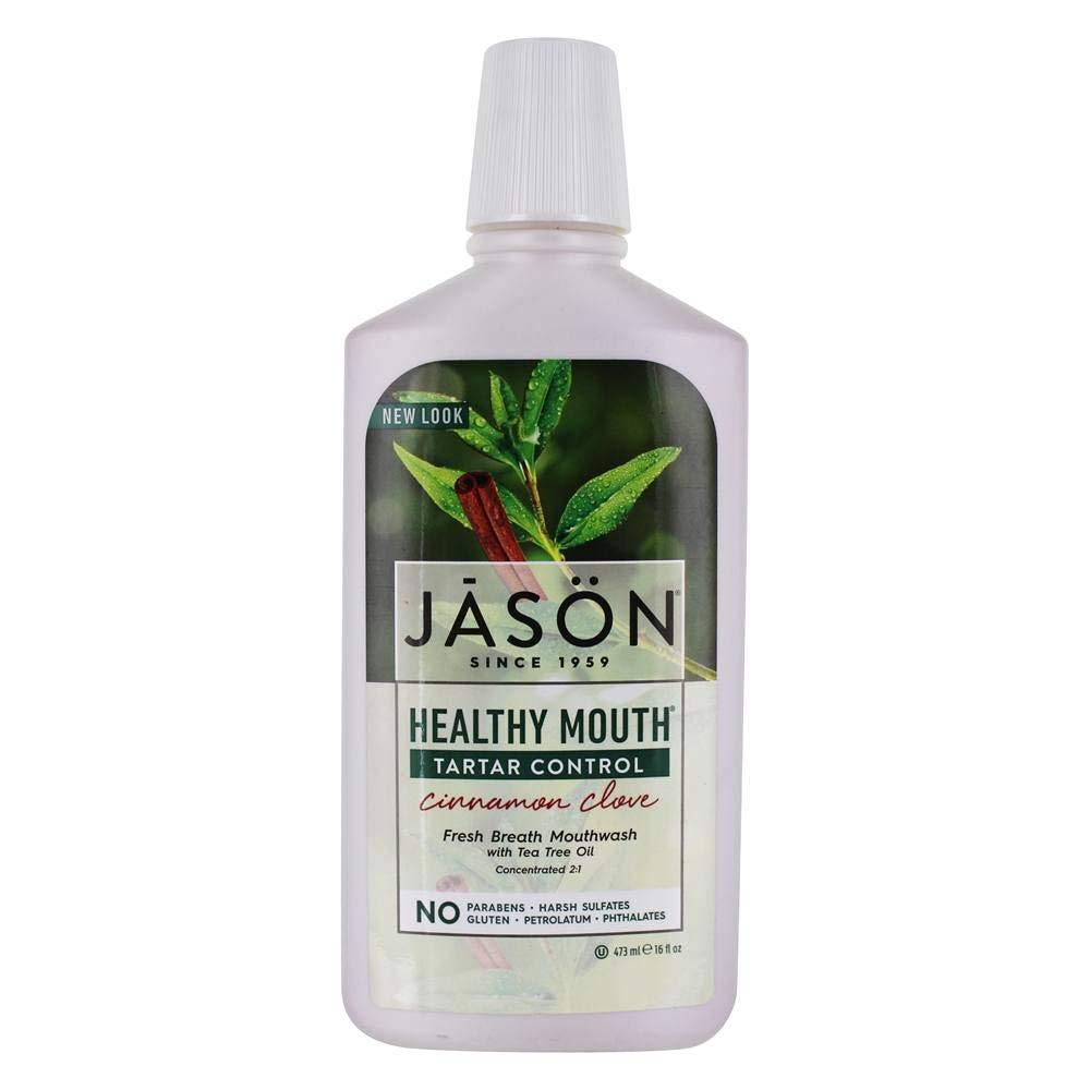 Jason Healthy Mouth Tartar Control Mouthwash, Cinnamon Clove, 16 Oz Clear 16 Fl Oz (Pack of 1) - BeesActive Australia