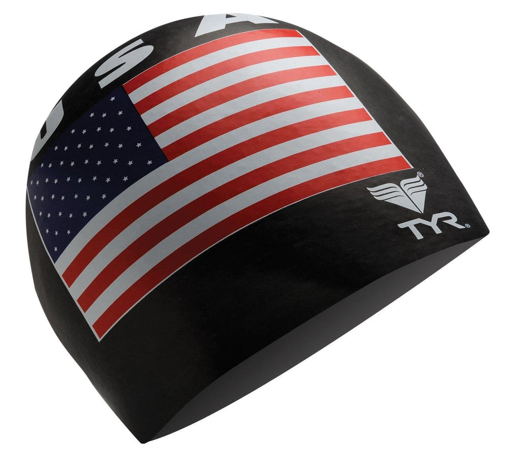 TYR USA Latex Cap Black - BeesActive Australia