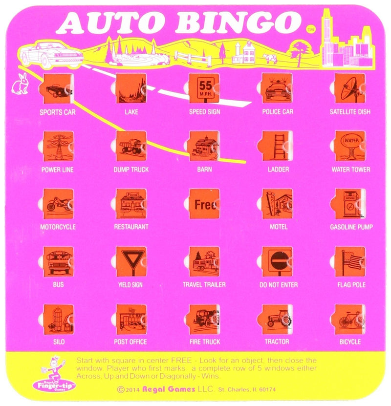 [AUSTRALIA] - Regal Games The Original Travel Bingo Game Card 