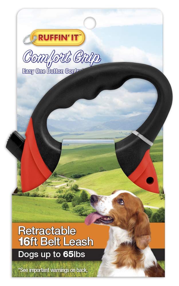 RUFFIN' IT Comfort Grip Palm Retractable Leash 16ft/65lbs - BeesActive Australia