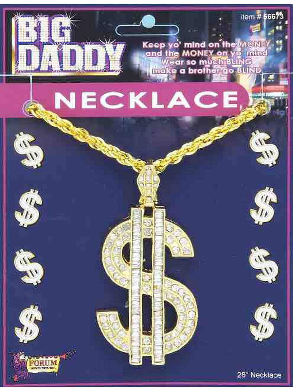 Forum Novelties Big Daddy Dollar Accessory Necklace - BeesActive Australia
