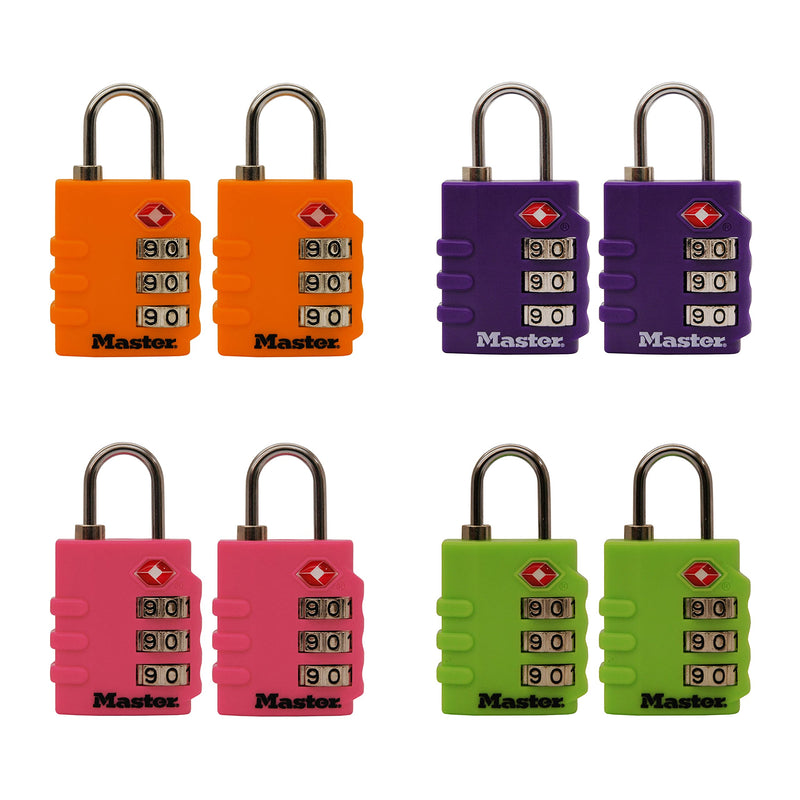 Master Lock 4684T TSA-Accepted Lock Assorted Colors, 2-Pack - BeesActive Australia