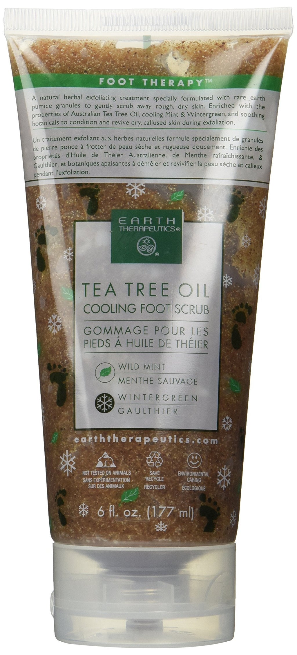 Tea Tree Oil Cooling Foot Scrub 6 fl. oz. - BeesActive Australia