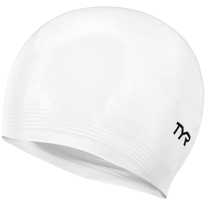 TYR Latex Swim Cap White - BeesActive Australia