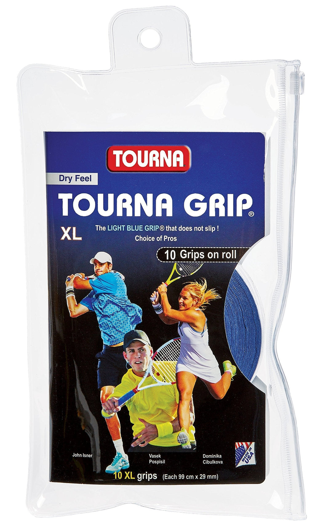 Tourna Grip XL Original Dry Feel Tennis Grip Pack of 10 Grips - BeesActive Australia