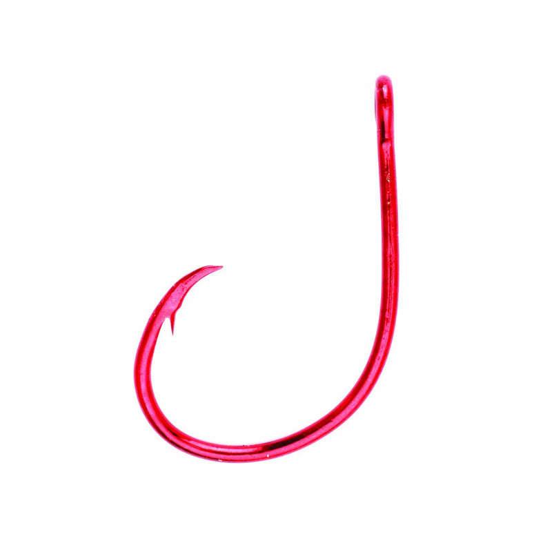 Eagle Claw Lazer Sharp Circle Offset Hook, Sea Guard Red, 1/0 (L8197GH-2/0) - BeesActive Australia