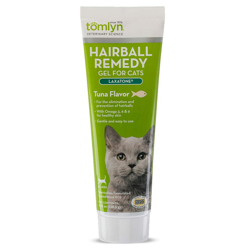 TOMLYN Laxatone Hairball Remedy Gel for Cats Tuna 4.25oz - BeesActive Australia