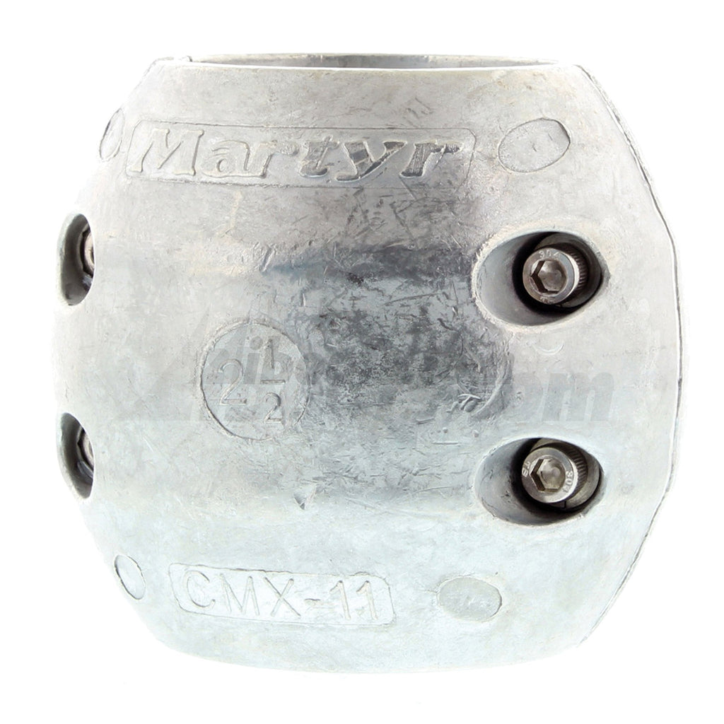 Martyr Anodes, Streamlined Shaft Anodes with Stainless Steel Slotted Head .5 inch ID Zinc - BeesActive Australia