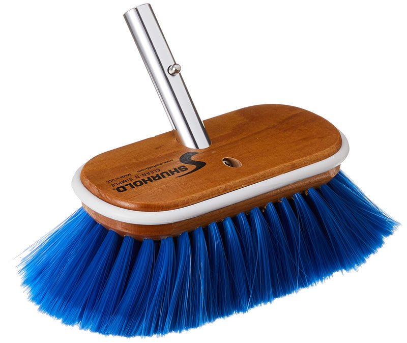 Shurhold 970 6" Deck Brush with Extra Soft Blue Nylon Bristles - BeesActive Australia