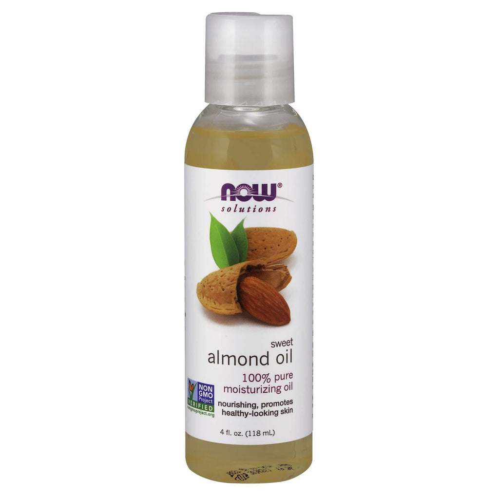 NOW Solutions, Sweet Almond Oil, 100% Pure Moisturizing Oil, Promotes Healthy-Looking Skin, Unscented Oil, 4-Ounce - BeesActive Australia