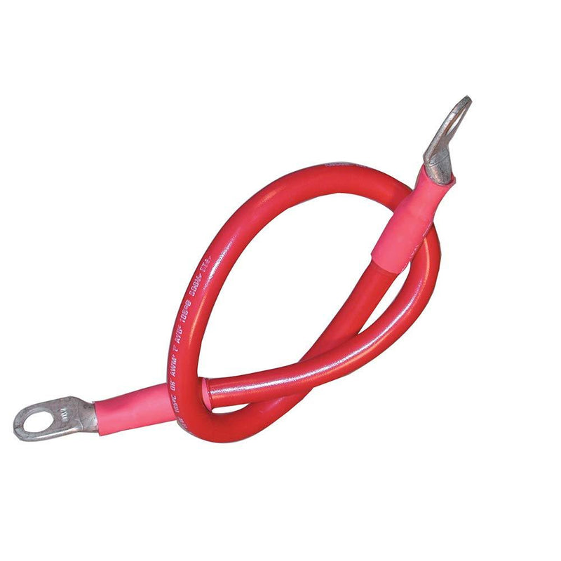 [AUSTRALIA] - Ancor 189137 Marine Grade Electrical Premium Tinned Boat Battery Cable Assemblies (4-Gauge, Size 3/8 Stud, Red, 48-Inches-Pack) 