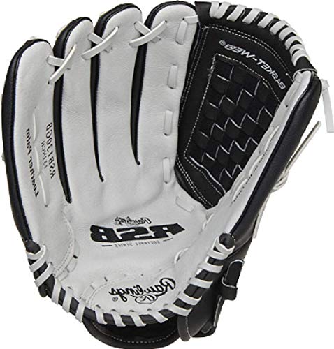 [AUSTRALIA] - Rawlings RSB Adult Slowpitch Softball Glove Series Left Hand Throw 13 inch - Basket Web Black/Gray 