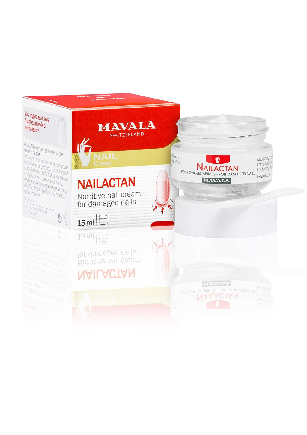 Mavala Nail Care Nailactan Nutritive, Nail Cream In Jar, Supports Damaged Nails, Nourishing, Moisturizing Nail Care Cuticle Cream, Promotes Nail Growth, 0.5 Ounce Jar - BeesActive Australia