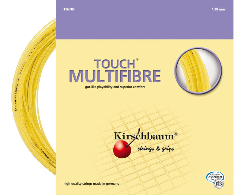 Kirschbaum Set Touch Multifibre Tennis String 1.30mm/16-Gauge Natural - BeesActive Australia
