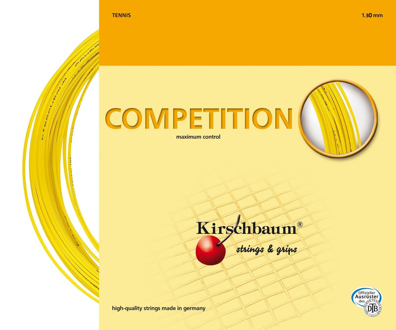 [AUSTRALIA] - Kirschbaum Set Competition Tennis String 1.25mm/17-Gauge Yellow 