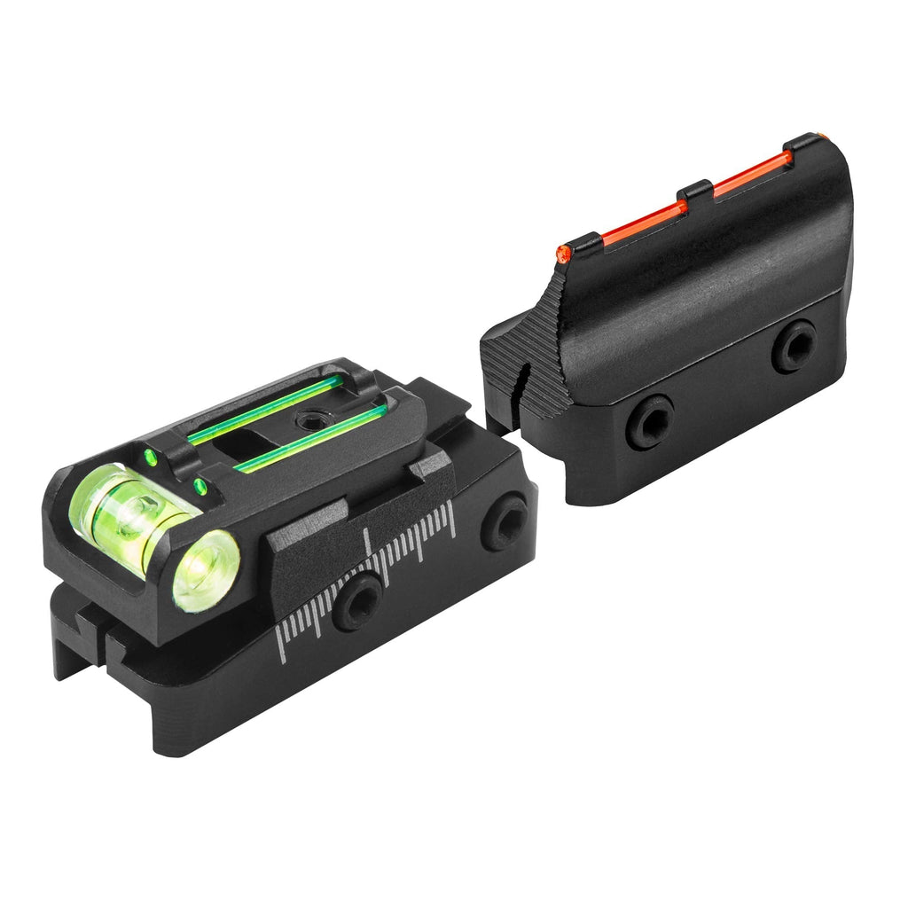 TRUGLO TruPoint Xtreme Universal Shotgun Sights with Luminescent Alignment Level and Elevation Ramp for Ribbed Shotgun - BeesActive Australia