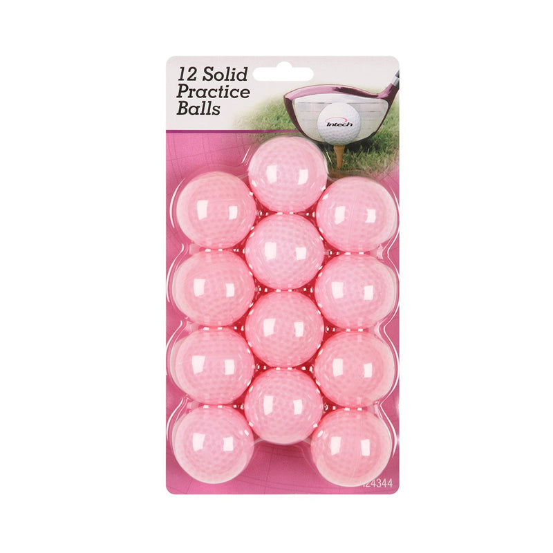Intech solid Practice Balls, 12 Pack Pink - BeesActive Australia