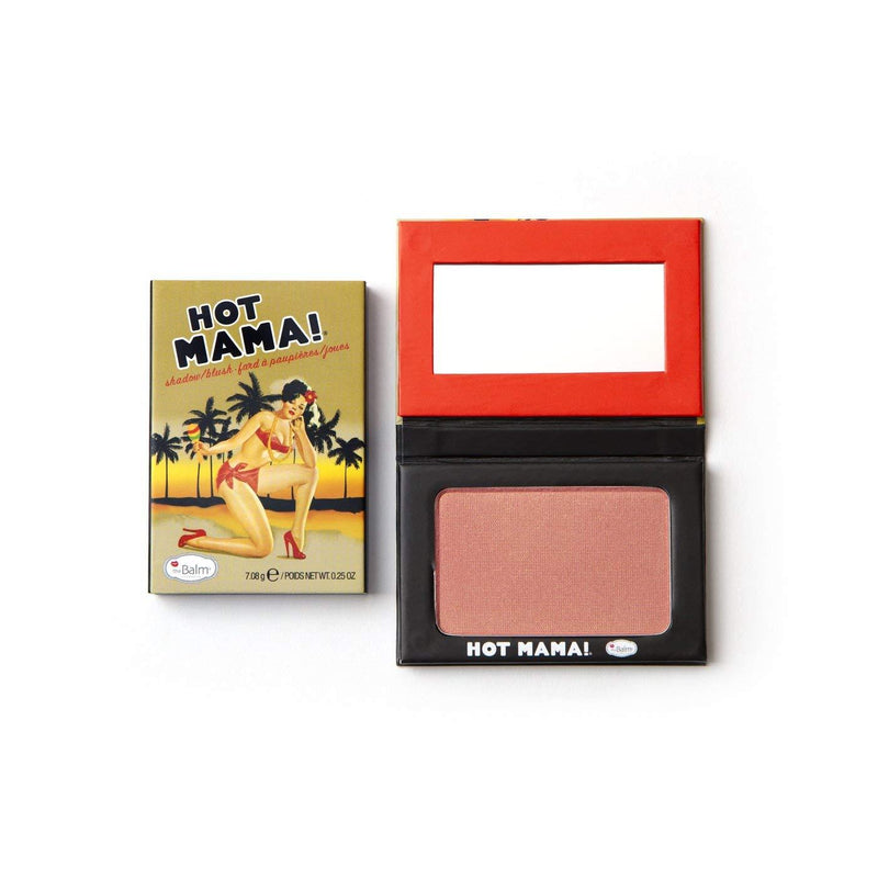 theBalm Hot Mama! Shadow/Blush, Subtle Highlighter, Peachy-Pink Shade - BeesActive Australia