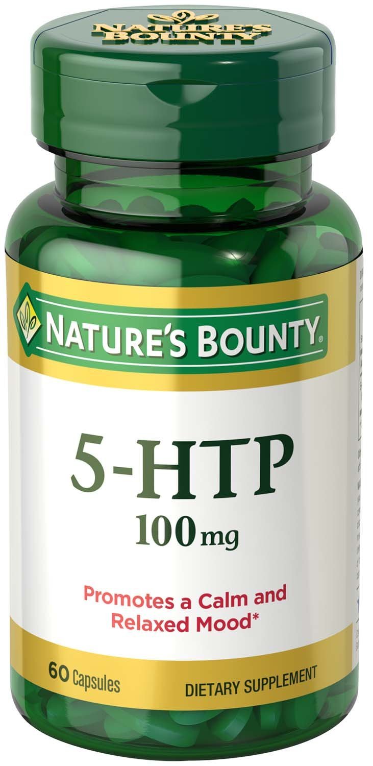Nature's Bounty 5-HTP Pills and Dietary Supplement, Supports a Calm and Relaxed Mood, 100mg, 60 Capsules - BeesActive Australia
