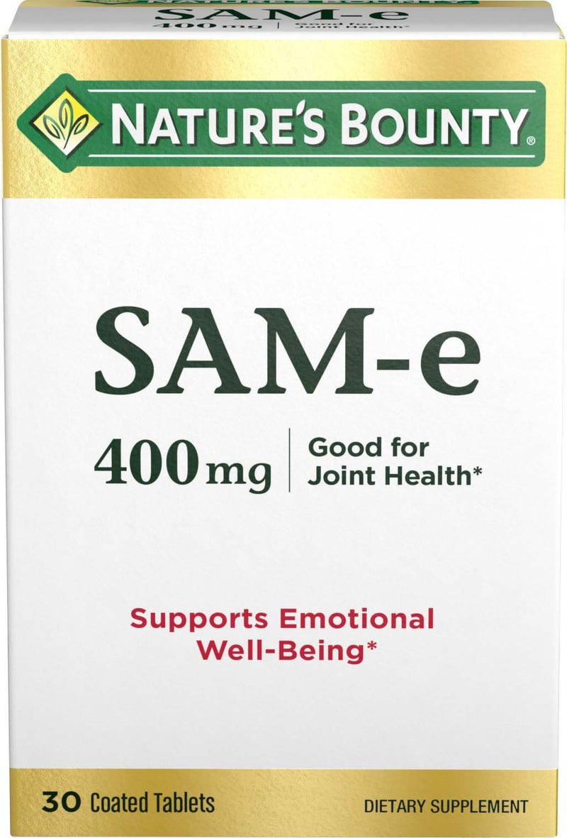Nature's Bounty SAM-E Dietary Supplement, Support Joint Health, 400mg, 30 Tablets - BeesActive Australia