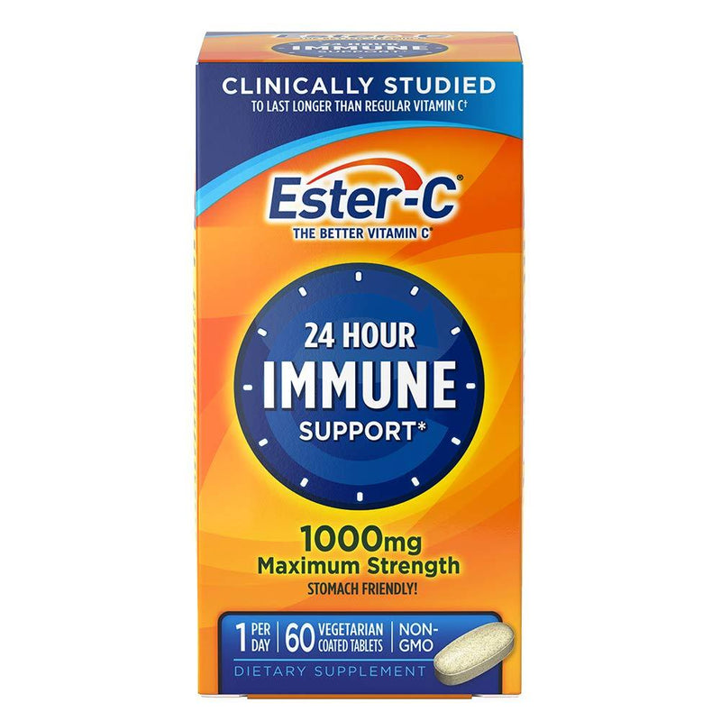 Ester-C® Vitamin C, 1,000 mg, 60 Coated Tablets 60 Count (Pack of 1) - BeesActive Australia