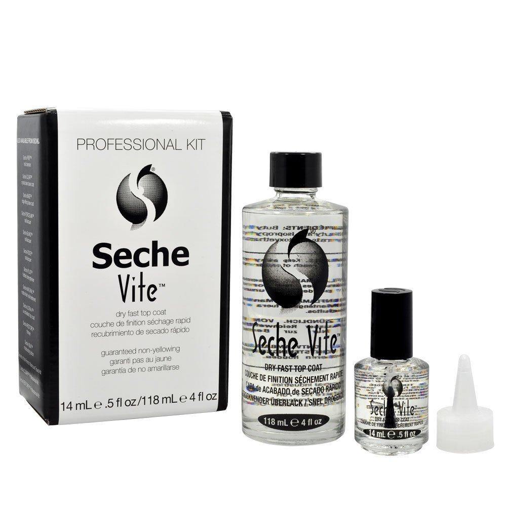 Seche Vite - Top Coat Set - .5 oz & 4 oz. Refill - BeesActive Australia