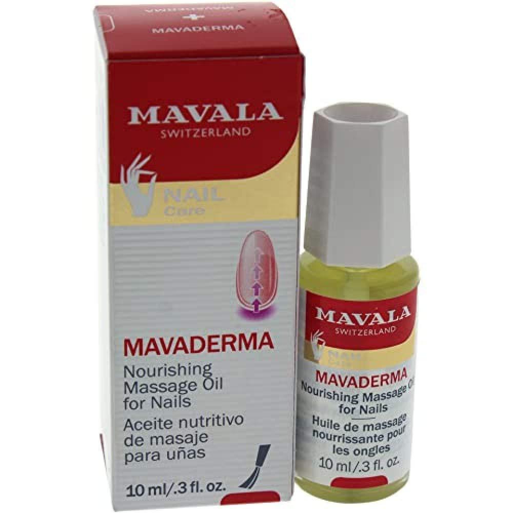 Mavala Mavaderma Nourishing Massage Oil for Nails, Nail Care, Nail Hardener, Cuticle Oil Nail Growth, Moisturizing & Healing Treatment for Cracked Nails & Rigid Cuticles, 0.33 Ounce Bottle - BeesActive Australia