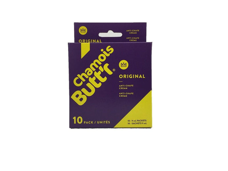 Chamois Butt'r Original Anti-Chafe Cream, 10-pack of 9mL packets - BeesActive Australia
