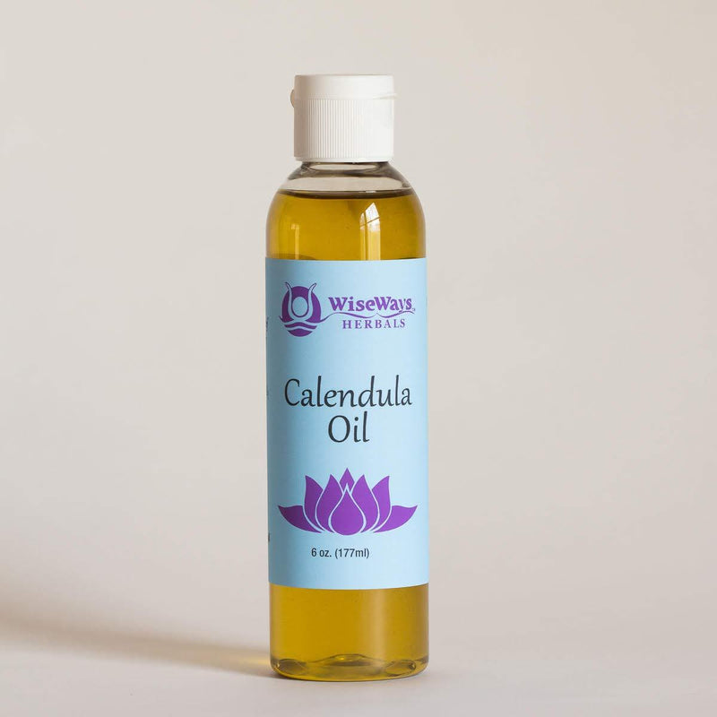 Wiseways Herbals Calendula Oil 6 Ounces Organic Natural Skin Care Oil for Sprains, Bruises and Swellings 6 Fl Oz (Pack of 1) - BeesActive Australia